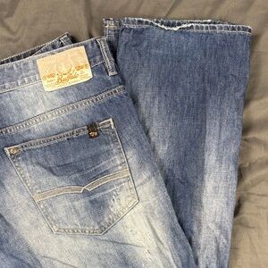 Buffalo David Bitton Basic Slim Straight Denim Jeans W36 L 34